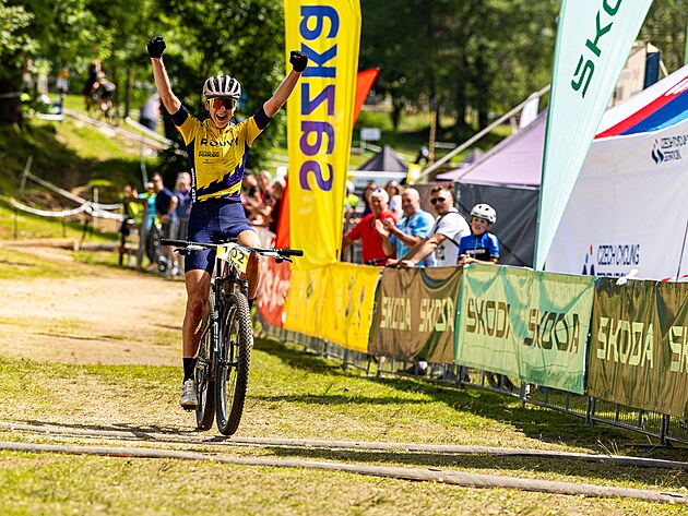 Adla Holubov vtz v zvod en na MR v cross country.