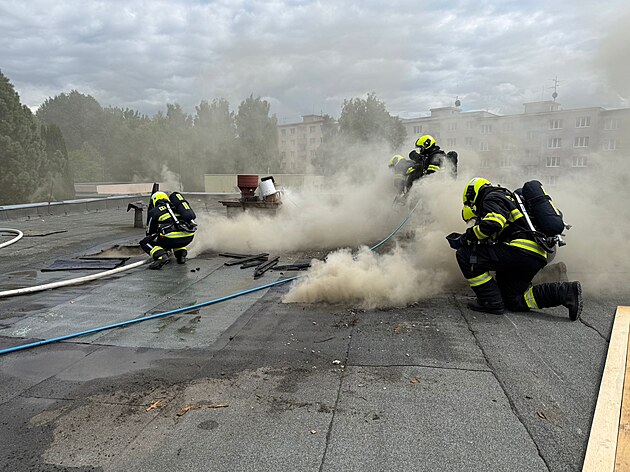 Poár stechy mateské koly v Sokolov se podailo hasim rychle zastavit....