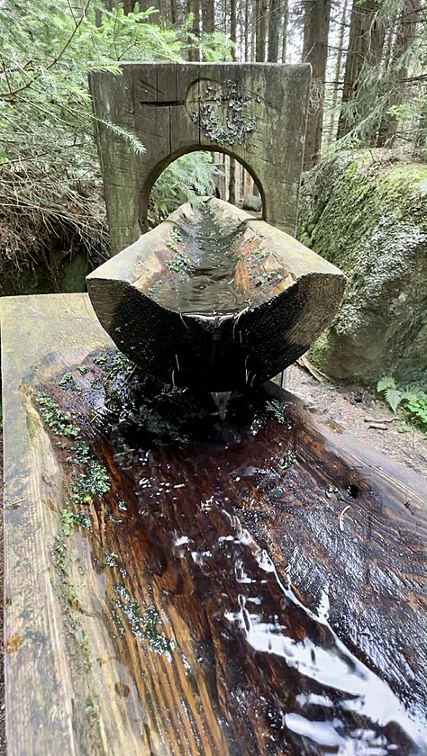 Hauswaldsk kaple, liv pramen u Srn.