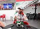Motocyklový závodník Johann Zarco p�i rozhovoru pro iDNES.cz p�ed Grand Prix v...