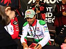 Francouzský motocyklový závodník Johann Zarco na autogramiád� p�ed Grand Prix v...