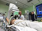 Pstroj na mas srdce, pedvdn na figurn ve Fakultn nemocnici Brno....