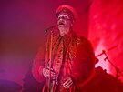 Charismatick� zp�v�k n�meck� kapely Rammstein Till Lindemann na festivalu...