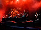 Kapela The Hu na metalov�m festivalu Masters of Rock ve Vizovic�ch. (�ervenec...