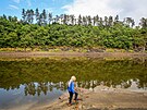 Nzk stav vody obnauje behy Vltavy tam, kde zan orlick pehradn ndr.