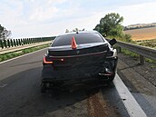 Nehoda na dálnici mezi Prostjovem a Olomoucí.