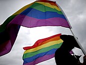 Symbolem LGBT komunity je duhová vlajka. Na stadionech pro rodeo nevlaje práv...