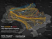 Mapa nejvtího ruského dosavadního útoku na Ukrajinu. Rusko vyslalo pes 700...