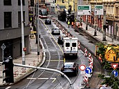 Rekonstrukce vozovky v ulici Plzeská. (16. ervence 2025)
