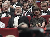 Prezident Petr Pavel a Andrea Bartoková na slavnostním zakonení karlovarského...