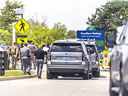 Policie zasahuje u stelby ve mst Lexington v americkém stát Kentucky. (13....