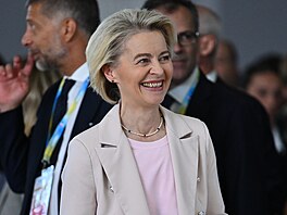 Pedsedkyn Evropské komise Ursula von der Leyenová na mezinárodní konferenci o...