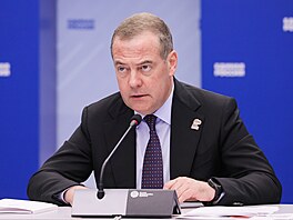 Místopedseda Rady bezpenosti Ruska Dmitrij Medvedv v Moskv (17. ervence...