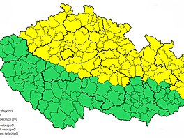 Výstraha HMÚ ped boukami. (15.7.2025)