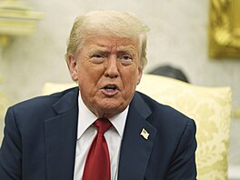 Americký prezident Donald Trump se v Bílém dom setkal s generálním tajemníkem...