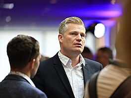 Europoslanec Filip Turek na snmu mv Olomouci (19. ervence 2025)