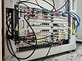 Výhledy od BTS Vodafonu na z�ícenin� hradu Radyn�