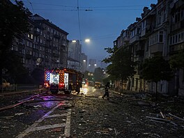 Po ruském útoku na Kyjev zemeli v noci dva lidé. (10. ervence 2025)