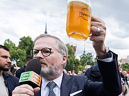 Na Moravském námstí v Brn probhl dalí pedvolební mítink premiéra Petra...