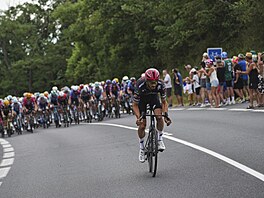 Francouz Julian Alaphilippe z Tudoru bhem desáté etapy Tour de France