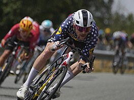 Ameian Quin Simmons z Lidl-Trek bhem desáté etapy Tour de France