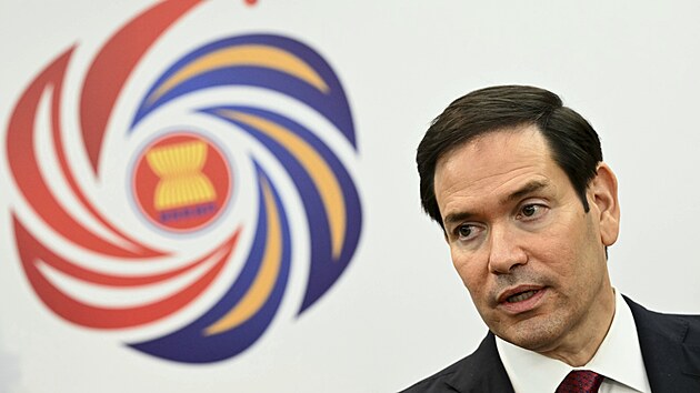 Americk ministr zahrani Marco Rubio v Kuala Lumpuru (10. ervence 2025)