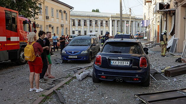 Nsledky tok ruskch dron v Charkov. (11. ervence 2025)