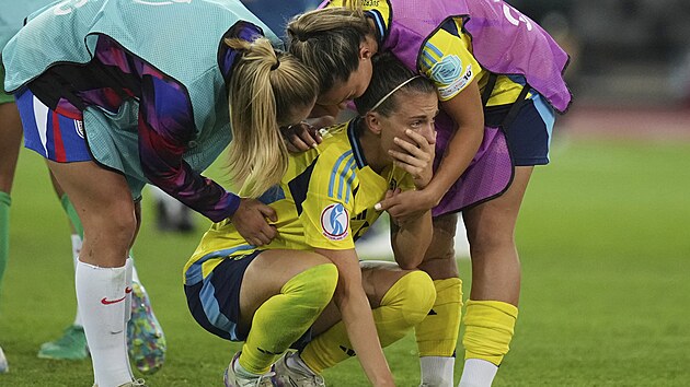 Julia Zigiottiov Olmeov si v klee utr slzy po krutm vyazen ve tvrtfinle Eura.