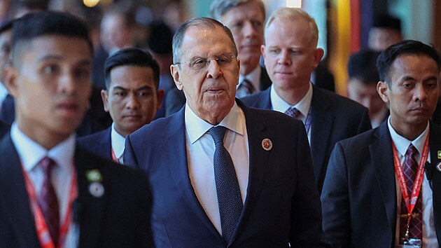 Rusk ministr zahrani Sergej Lavrov v Kuala Lumpuru (10. ervence 2025)