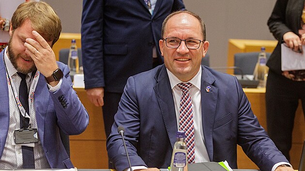 eský ministr zemdlství Marek Výborný na jednání v Bruselu. (14. ervence...