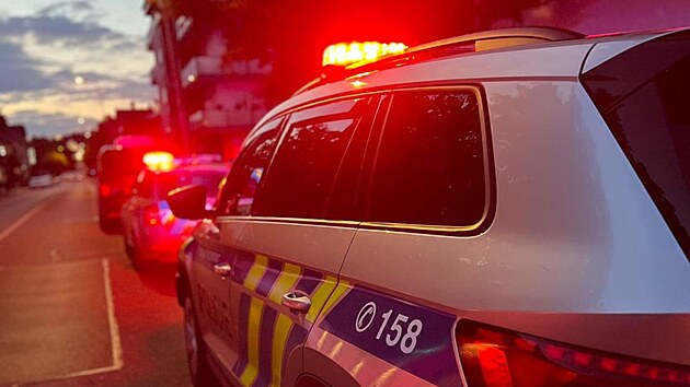 Policist z Marinskch Lzn zasahovali v nedli veer proti agresivnmu mui, kter byl ozbrojen sekerou. (13. ervence 2025)
