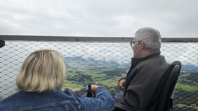 Po Skybridge se projel prvn vozk, s pomoc andla strnho i Sanitky nadje. (18. ervence 2025)