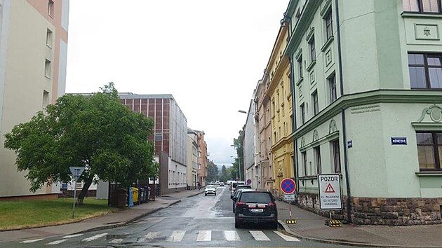 V Nchod oprav st Palachovy ulice.