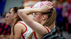 �eská lavi�ka b�hem nevyda�eného utkání proti Japonsku na MS basketbalistek do...