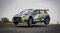 Posádka Erik Cais a Daniel Trunkát na Rallye Bohemia.