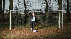 eská basketbalistka Tereza Pavelcová bhem focení pro kampa BF - To dám!