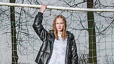 eská basketbalistka Tereza Pavelcová bhem focení pro kampa BF - To dám!