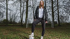 eská basketbalistka Tereza Pavelcová bhem focení pro kampa BF - To dám!