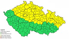 Výstraha HMÚ ped boukami. (15.7.2025)