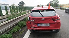 Nehoda na dálnici mezi Prostjovem a Olomoucí.