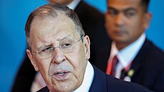 Ruský ministr zahranií Sergej Lavrov v Kuala Lumpuru (10. ervence 2025)