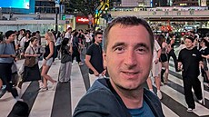 Japonsko. Poslední selfí�ko z japonské metropole si 14. �ervence dal na...