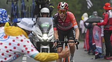 Thymen Arensman si jede pro své první etapové vítzství na Tour de France.