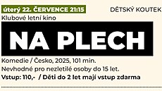 Pozvánka do Letního kina v Dtském koutku na film Na plech, který je nevhodný...