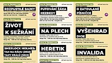 Kompletní program Letní scény Dtského koutku vetn dilm Na plech a Heretik.