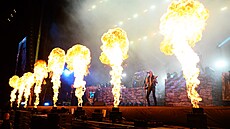 védská kapela Hammerfall na festivalu Masters of Rock ve Vizovicích. (ervenec...