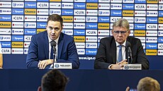 Zleva p�edseda p�edstavenstva SK Sigma Olomouc Ond�ej Navrátil a majitel...