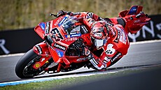 Francesco Bagnaia bhem kvalifikace na Velkou cenu eské republiky v Brn.