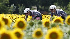 Mathieu van der Poel a Jonas Rickaert v úniku.