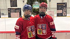 Za národní tým: Talentované hokejistky Adéla Wojnarová a Aneka Hraová v...